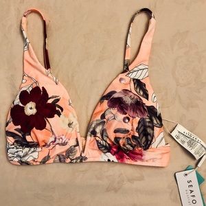Seafolly NWT high waisted peach bikini set